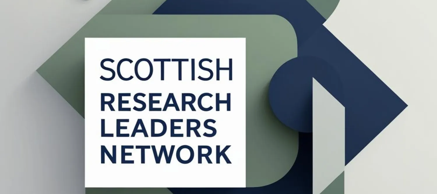 logo with the words scottish research leaders network